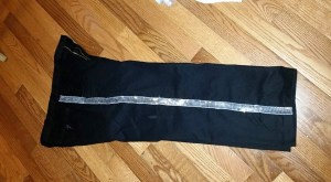 pants with sequin ribbon