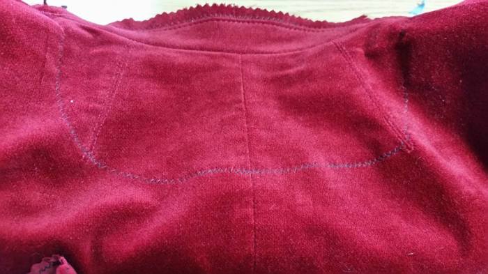 cutting down the back