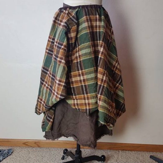 almost done--shower curtain overskirt