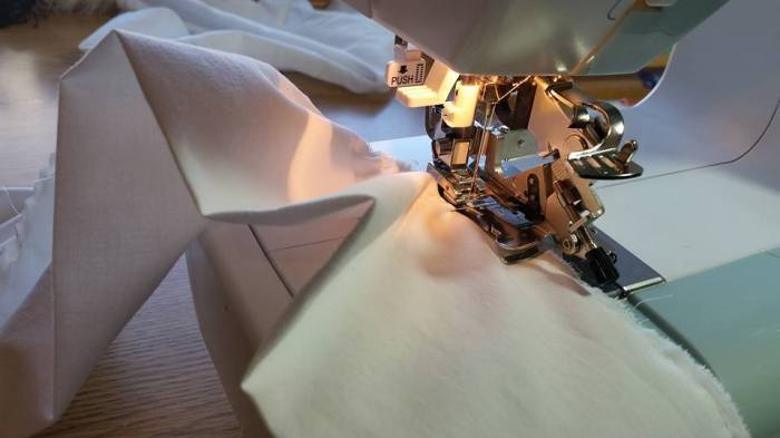 playing with the ruffler