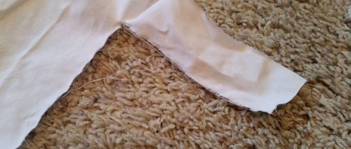 tearing strips for the ruffles