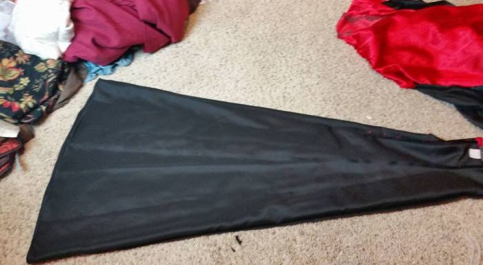 laying out the 2nd black dress
