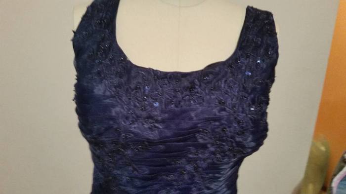 beading/top of blue dress #2
