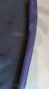 turned to the inside leaving a little lip