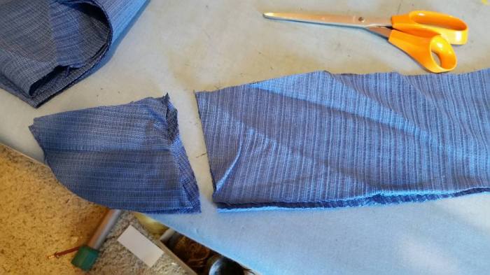 cut off the rounded ends--look how off grain this is