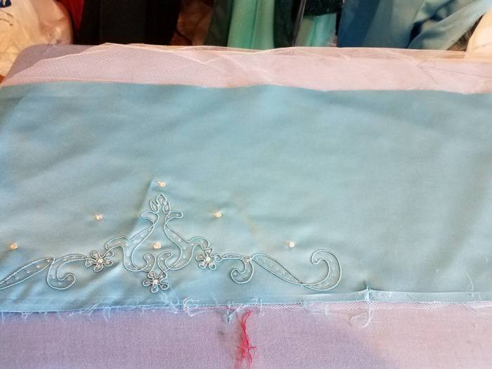 fashion fabric cut 10" strip