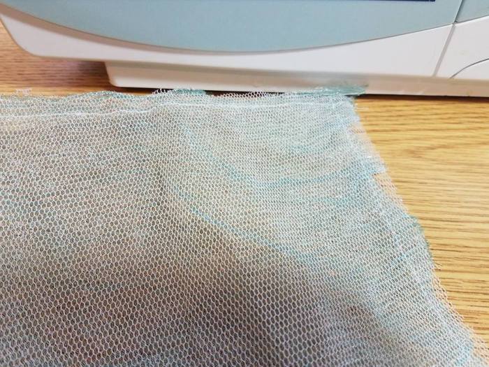 guaze lined with petticoat net for body