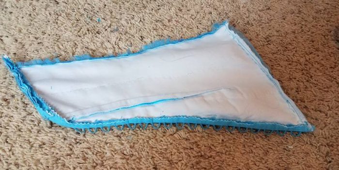 back bodice panel to become a sleeve