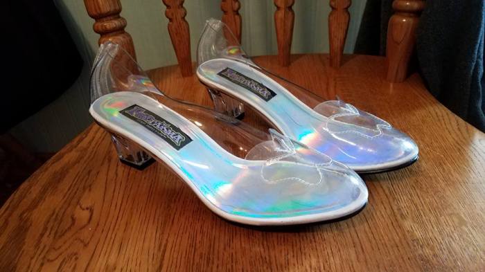 commercial glass slippers
