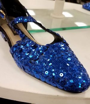 shoes I saw at a thrift store, blined with sequins