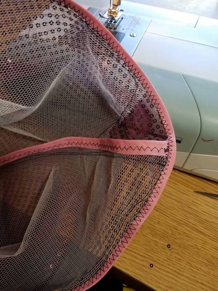 finishing the edge so it doesnt itch