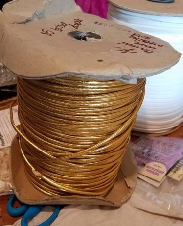 gold braid covered wire
