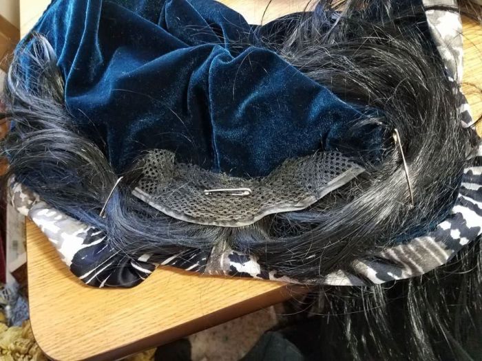 cape hood with wig piece, Marie in Cinderella