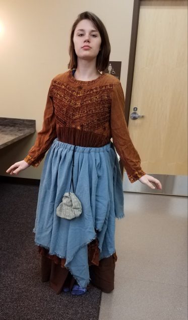 added overskirt and pocket, Marie in Cinderella