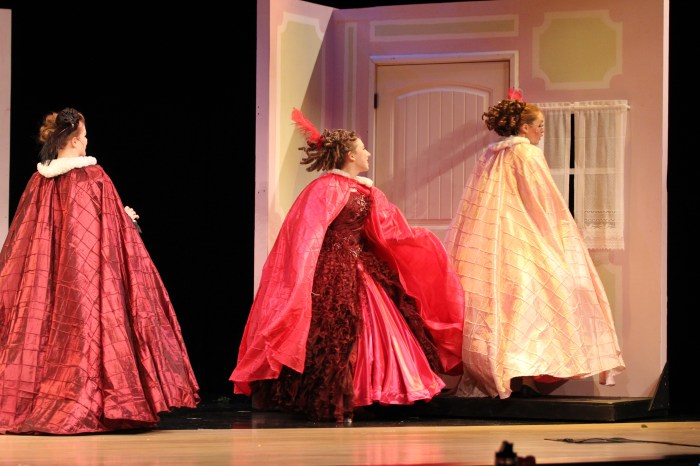 out the door to the ball