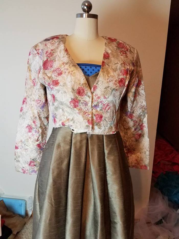 front shortened jacket