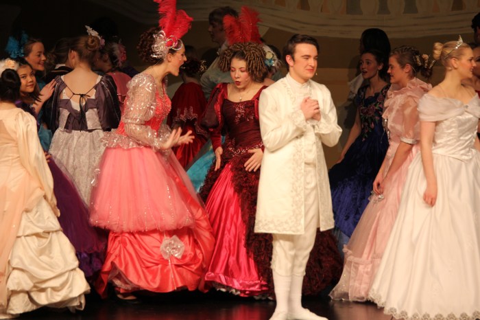 At the ball, gagging over Ella and Topher