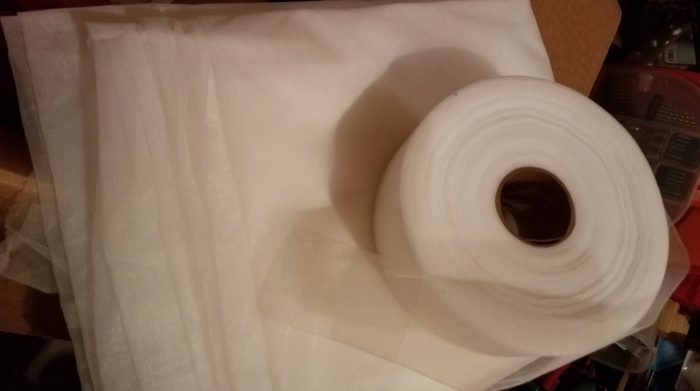 petticoat fabric and pre-cut strips