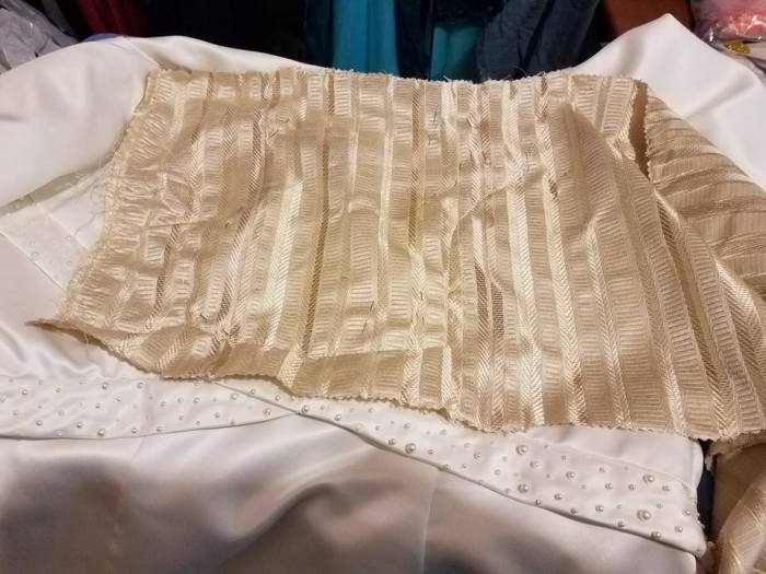 insert stitched to front