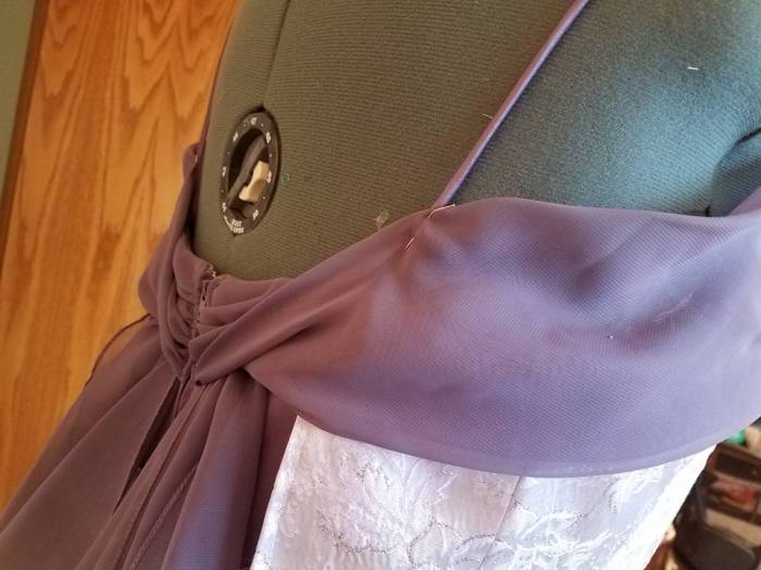 back bodice with strap