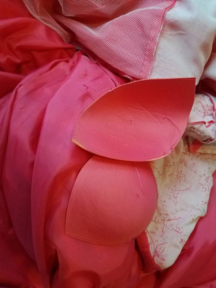 removing the bra cups