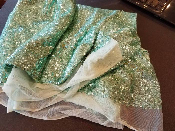 on the go linens:  glitz mesh sequins