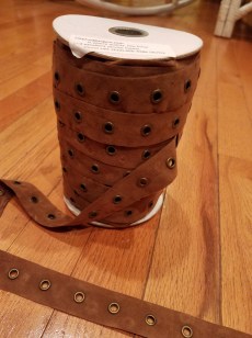 suede grommet tape