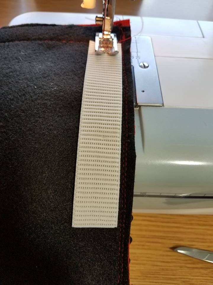 getting ready to stretch the elastic