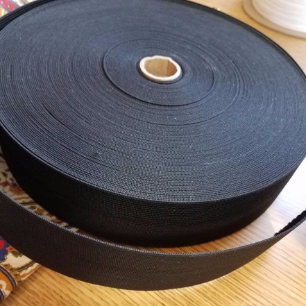 wide black elastic
