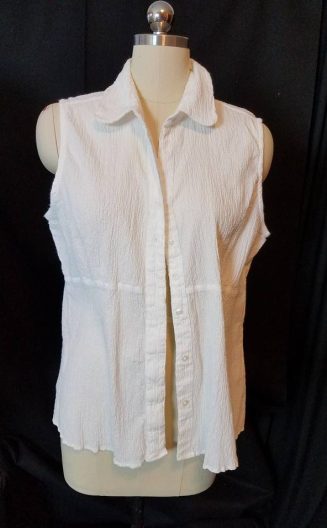 sleeveless blouse front