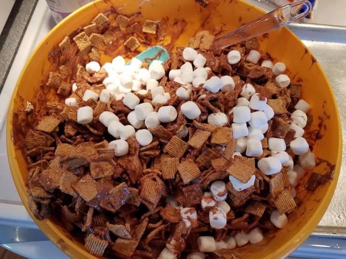 add extra "whole" marshmallows if desired