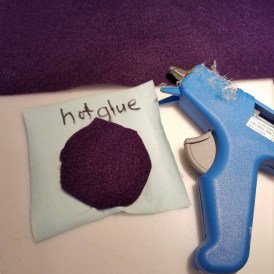 felt and hot glue