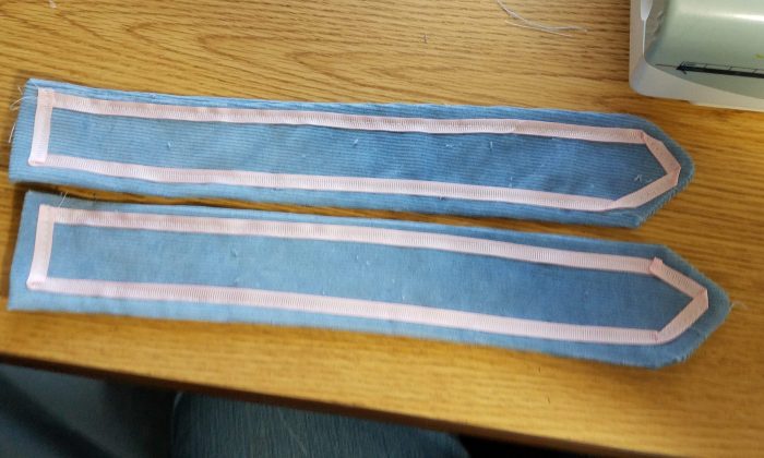 side skirt tabs, ribbon detailing